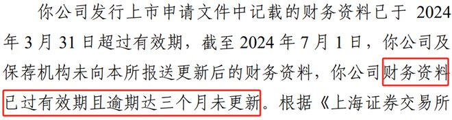 IPO罕见！不更新财务资料终止！(图1)