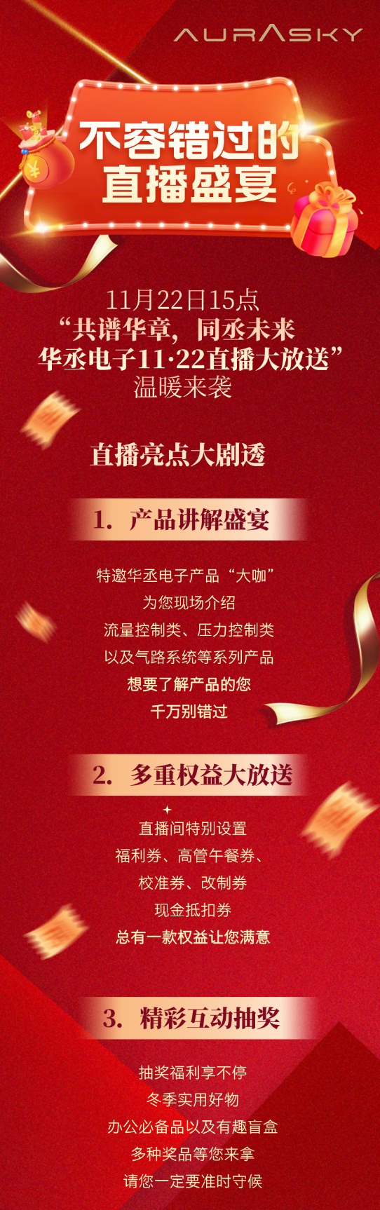 年终回馈！华丞电子（原七星流量计）11·22直播盛大开启！(图3)