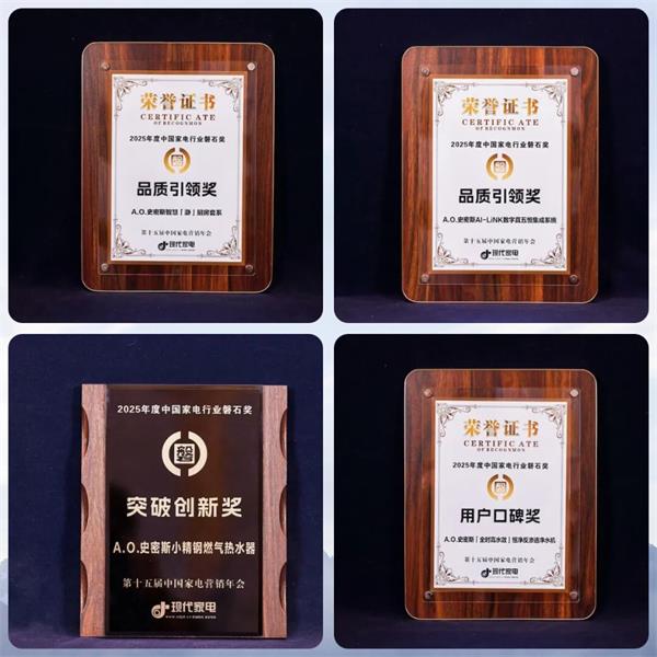 A0史密斯以硬核科技定义行业新高度四项大奖领跑2025“磐石奖”(图3)