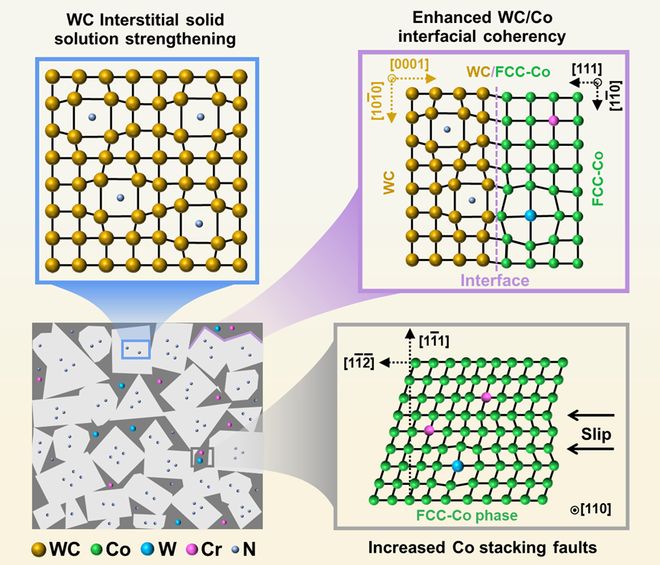 北京工业大学最新《ActaMaterialia》：超低金属含量硬质合金的同步高强韧化！买球网站：(图8)
