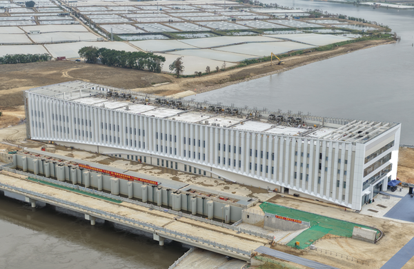 十大买球平台：亚洲单体流量最大泵站正式通水(图1)