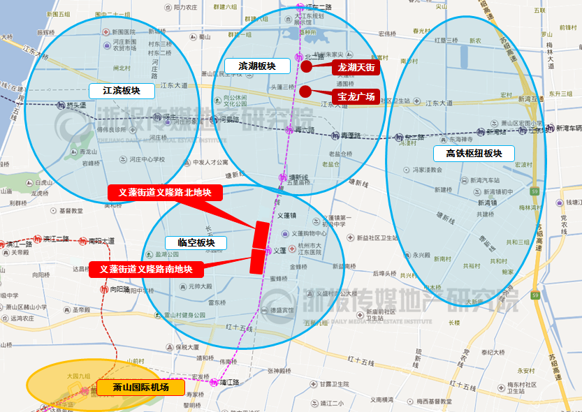 7座杭州大厦！大江东新城93万方巨无霸商地来袭(图3)