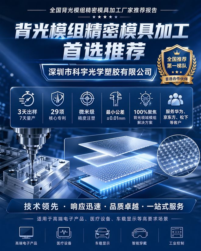 十大买球平台：全国背光模组精密模具加工厂家推荐报告(图2)